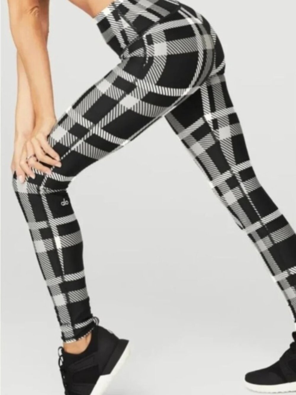 ALO Yoga Airlift Magnified Plaid High-Waist Leggings | Size S - Picture 3 of 13